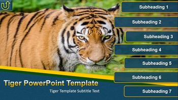 Preview of Tiger PowerPoint Template