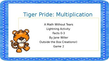 Preview of Tiger Pride: Single Digit Multiplication and Division Games (Growing Bundle!)