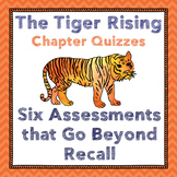 Tiger Rising Chapter Quizzes-Figurative language, Inferenc