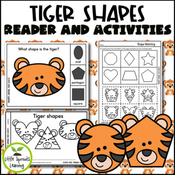 Preview of Tiger Shapes Emergent Reader and Shape Recognition Activities