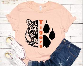 Football Go Tigers SVG. Tigers High School SVG. Tigers T-shirt 