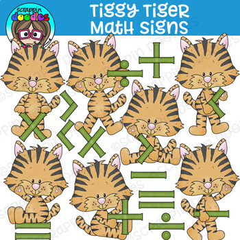 Tiggy Tiger Clipart Bundle {Scrappin Doodles Clipart} by Scrappin Doodles