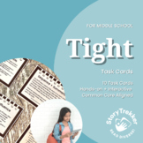 Tight Novel Task Cards for Middle School Reading and ELA