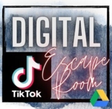Tik Tok Digital Escape Room Game End of Year Beginning of 