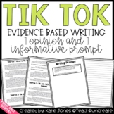 Tik Tok Opinion and Informative Writing Prompts
