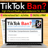 TikTok Ban: Technology Reading Comprehension (Digital & Print)
