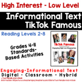TikTok Famous: Informational Text Unit Standards-Based - D