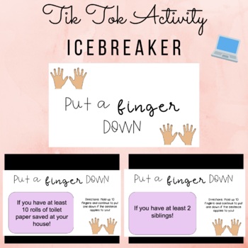 Preview of TikTok Icebreaker Activity // Online Learning Activity