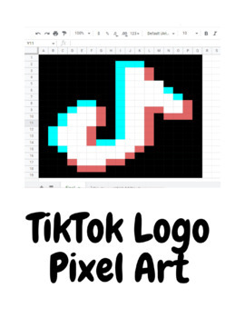 TikTok Logo Pixel Art by Kia Knight | TPT
