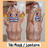 Tiki Craft Lantern Hawaiian Activities Summer Bulletin Boa