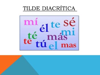 PowerPoint: Tilde diacrítica (monosílabos) by Hablemos espanol | TpT