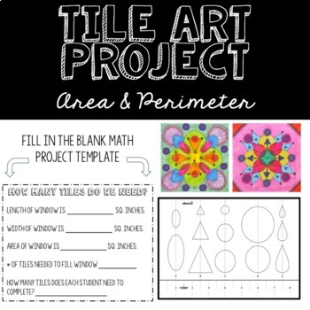 Preview of Tile Art - Math Template