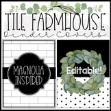 Tile Farmhouse Binder Covers and Spines