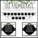 Tile Farmhouse Classroom Jobs and Banner