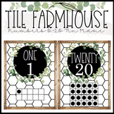 Tile Farmhouse Ten Frame Numbers 0-20