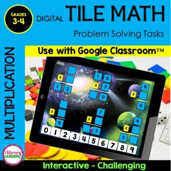 Preview of Tile Math - Multiplication - Digital Logic Puzzles
