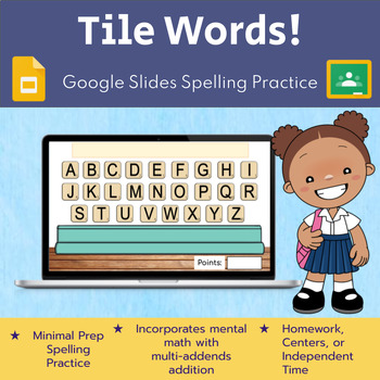 Preview of Tile Words: Digital Spelling Practice (Google Slides)