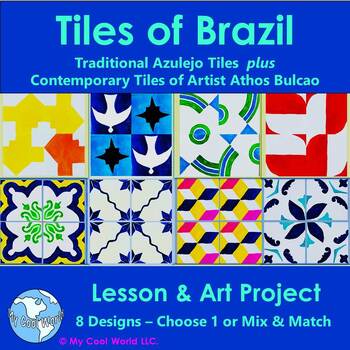 Preview of Brazil Tiles Craft—Traditional Azulejos, Contemporary Artist Athos Bulcao, Easy
