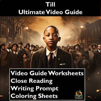 Preview of Till Movie Guide Activities: Worksheets, Close Reading, Coloring, & More!