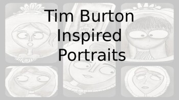 Preview of Tim Burton Inspired Portraits