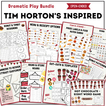 Preview of Tim Horton's Inspired - Dramatic Play Bundle