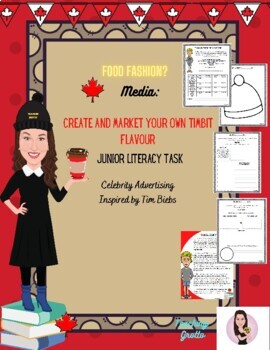 Preview of TimBiebs. Design Your Own Timbit. Media and Advertising Project Junior Ontario