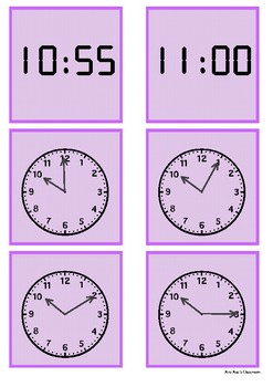 Time 10 O Clock To 11 O Clock By 5 Minute Intervals By Mrs Mac S Classroom
