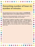 Time - Converting Hours to Minutes - A3 Posters - US Version