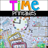 Time Activities and Printables Distance Learning for First Grade