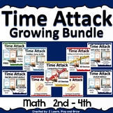 Time Attack Digital Math Game Growing Bundle 2nd-4th