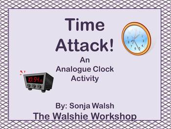 Preview of Time Attack! - Teaching Kids to Read an Analogue Clock - Grades 2,3,4