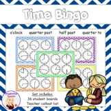 Time Bingo - o'clock, quarter past, half past and quarter to