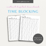 Time Blocking Daily Schedule | Hourly Task Productivity Ma