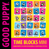 Time Blocks Mini . Child Behavioral & Emotional Tools by GOOD PUPPY