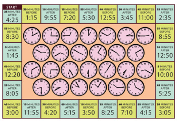 Time Board Games - Digital, Analogue, 24-Hour & Elapsed Time | TpT