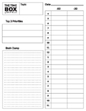 Time Box - Time Management Template