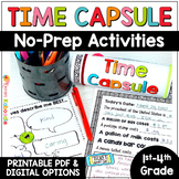 End of the Year Activities Time Capsule Writing Project En