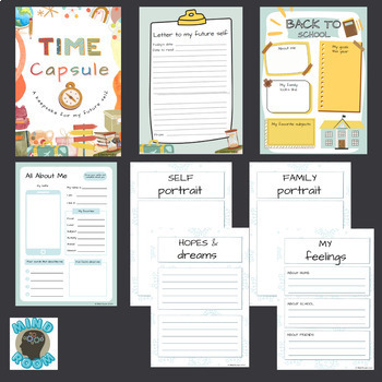 Time Capsule | Letter to Future Self | Beginning End or New Year Worksheets