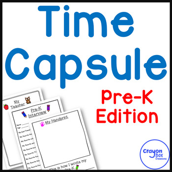 Preview of Time Capsule - PreK Edition