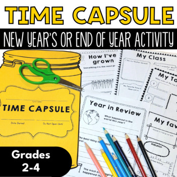 Time Capsule Printable Activity for the New Year or End of Year | TPT