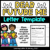 Time Capsule Writing Dear Future Me Letter Editable Templa