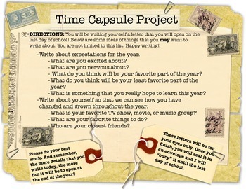 time capsule essay ideas