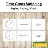 Time Cards Matching (Digital, Analog & Word Cards) - Telling Time