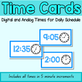 Time Schedule Cards with Analog Clocks (Add to Bulletin Bo
