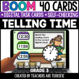Time - Digital, Analog, Convert, Elapsed Boom Cards Gr. 3 