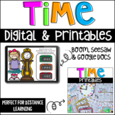 Time Digital and Printable Activities for First Grade