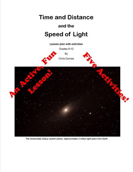 Speed of Light Worksheet DCJSSS