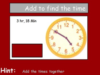 Preview of Time - Elapsed Time; Real World Math
