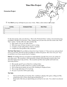 Preview of Time Flies Project - Creative Study of Time