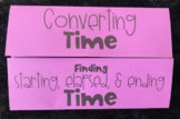Time Foldable Notes for 5th Grade Math (Editable)